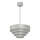Candeeiro suspenso RINGS 1xE27/15W/230V cromado brilhante