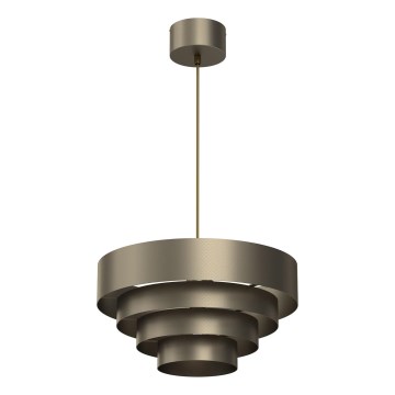 Candeeiro suspenso RINGS 1xE27/15W/230V latão