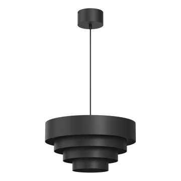 Candeeiro suspenso RINGS 1xE27/15W/230V preto