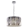 Candeeiro suspenso RITZ 12xE14/40W/230V diâmetro 54 cm cromado brilhante