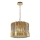 Candeeiro suspenso RITZ 7xE14/40W/230V diâmetro 42 cm dourado