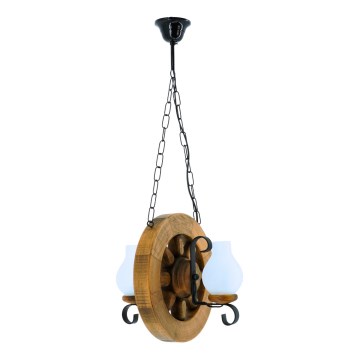 Candeeiro suspenso ROATA 2xE14/40W/230V faia - FSC certificado