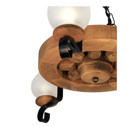 Candeeiro suspenso ROATA 3xE14/40W/230V faia - FSC certificado