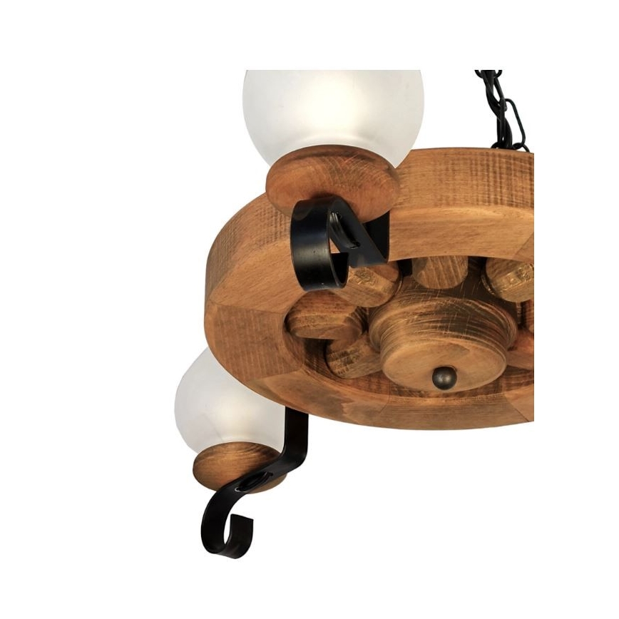Candeeiro suspenso ROATA 3xE14/40W/230V faia - FSC certificado
