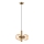 Candeeiro suspenso ROLLO 3xE14/5W/230V dourado/fumado bege