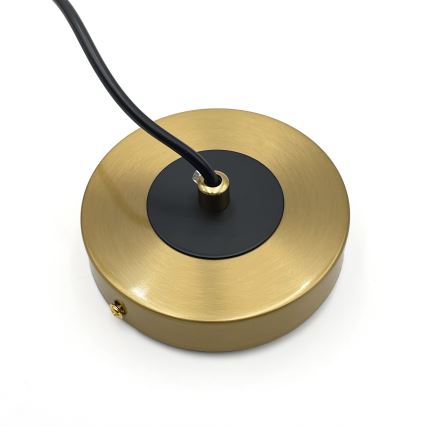 Candeeiro suspenso ROLLO 3xE14/5W/230V dourado/fumado bege