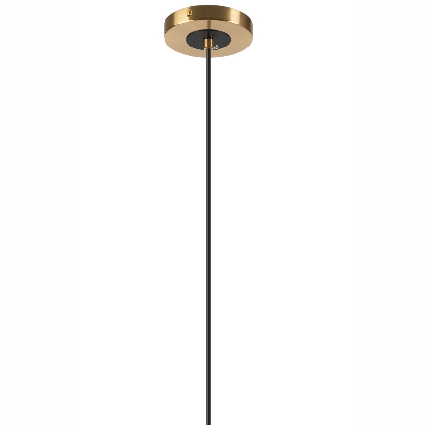 Candeeiro suspenso ROLLO 3xG9/5W/230V dourado/fumado bege