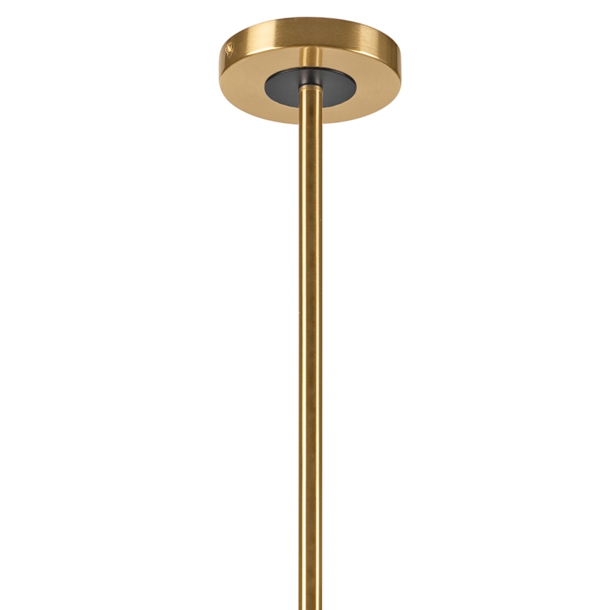 Candeeiro suspenso ROLLO 8xG9/5W/230V dourado/fumado bege