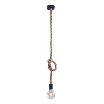 Candeeiro suspenso ROPE 1xE27/12W/230V