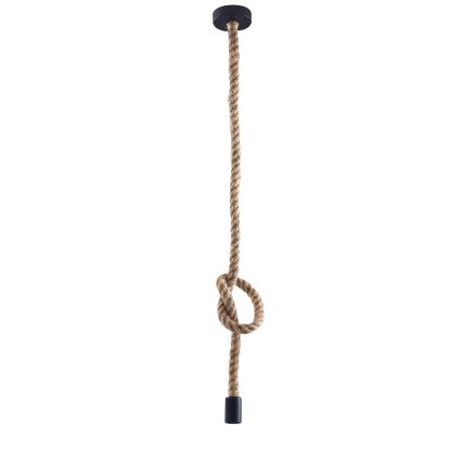Candeeiro suspenso ROPE 1xE27/12W/230V