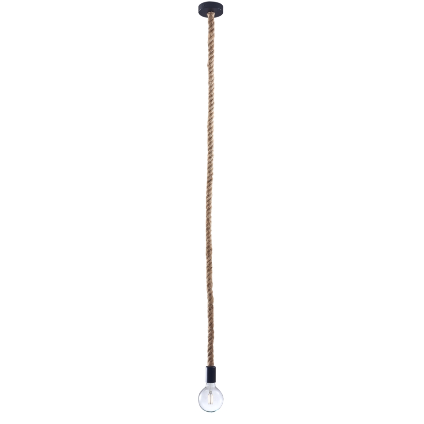 Candeeiro suspenso ROPE 1xE27/12W/230V