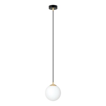 Candeeiro suspenso ROYAL 1xE14/10W/230V diâmetro 14 cm preto