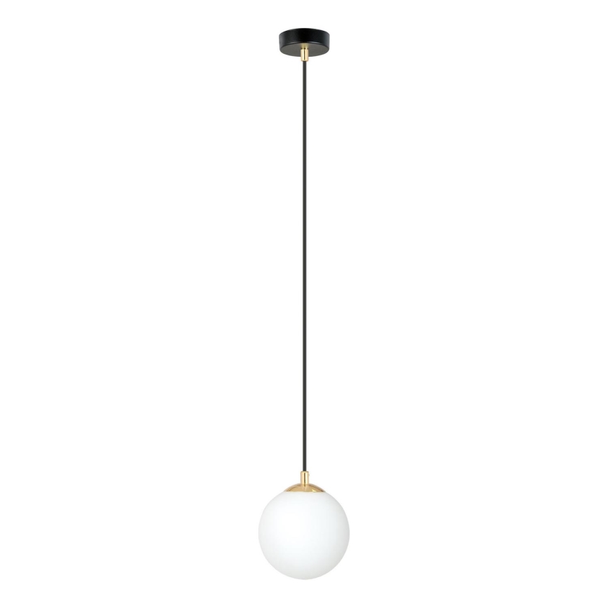 Candeeiro suspenso ROYAL 1xE14/10W/230V diâmetro 14 cm preto