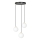 Candeeiro suspenso ROYAL 3xE14/10W/230V diâmetro 30 cm preto