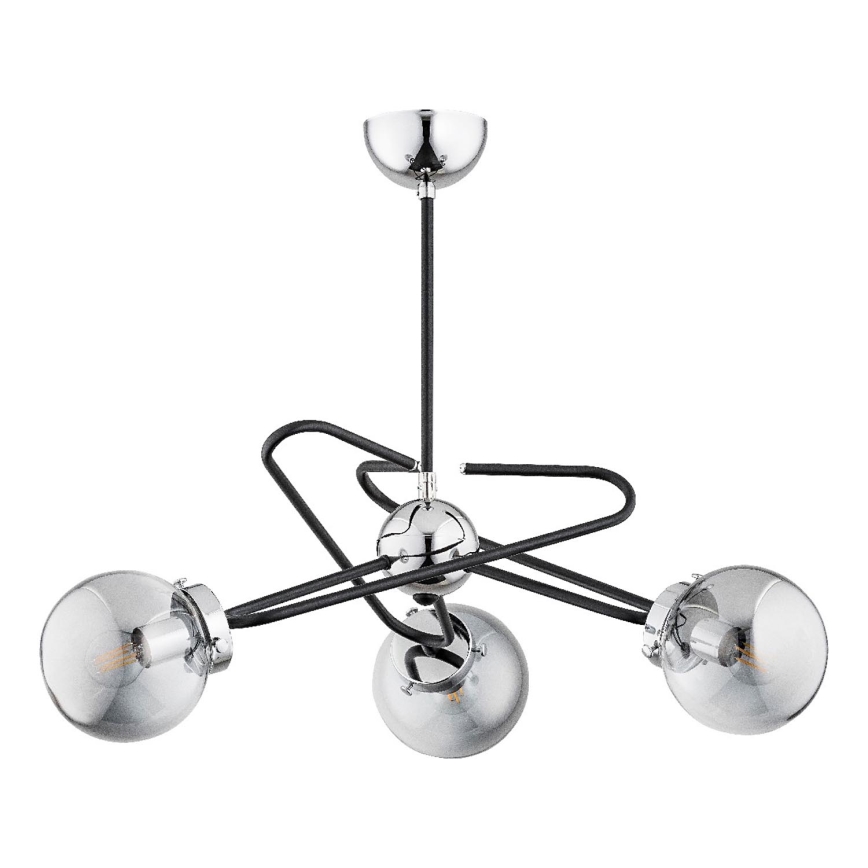 Candeeiro suspenso SAGITO 3xE14/10W/230V cromado brilhante