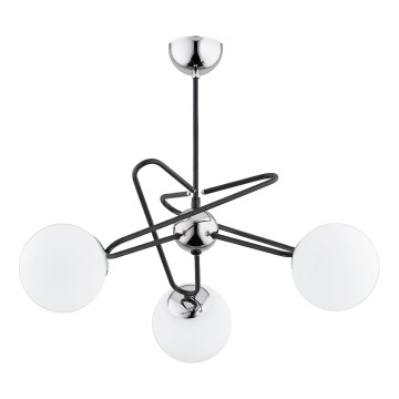 Candeeiro suspenso SAGITO 3xE14/10W/230V cromado
