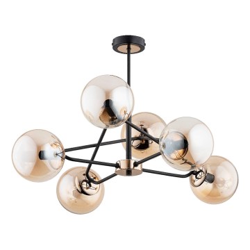Candeeiro suspenso SAGITO 6xE14/10W/230V dourado