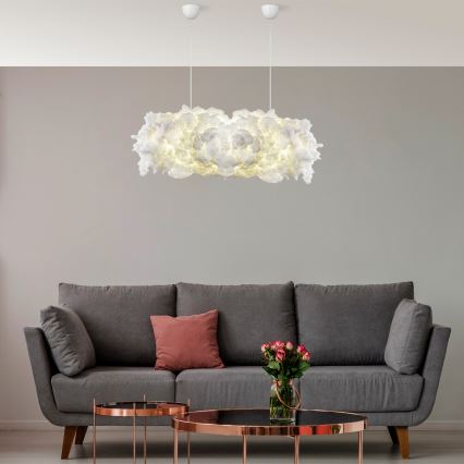 Candeeiro suspenso SERENE 1xE27/40W/230V branco