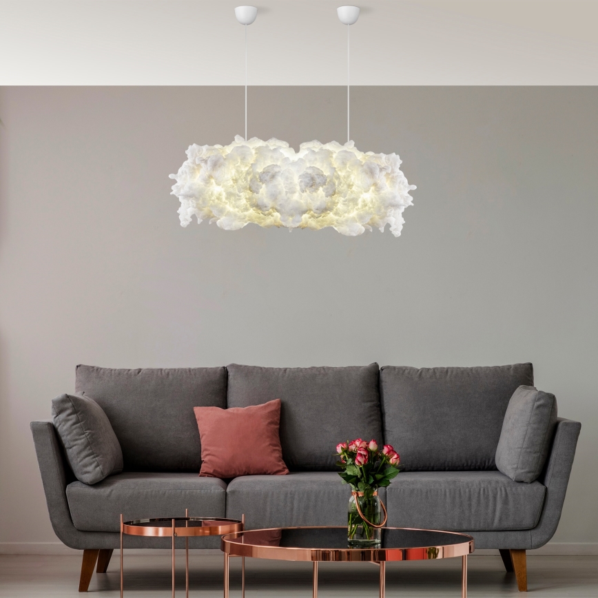Candeeiro suspenso SERENE 1xE27/40W/230V branco