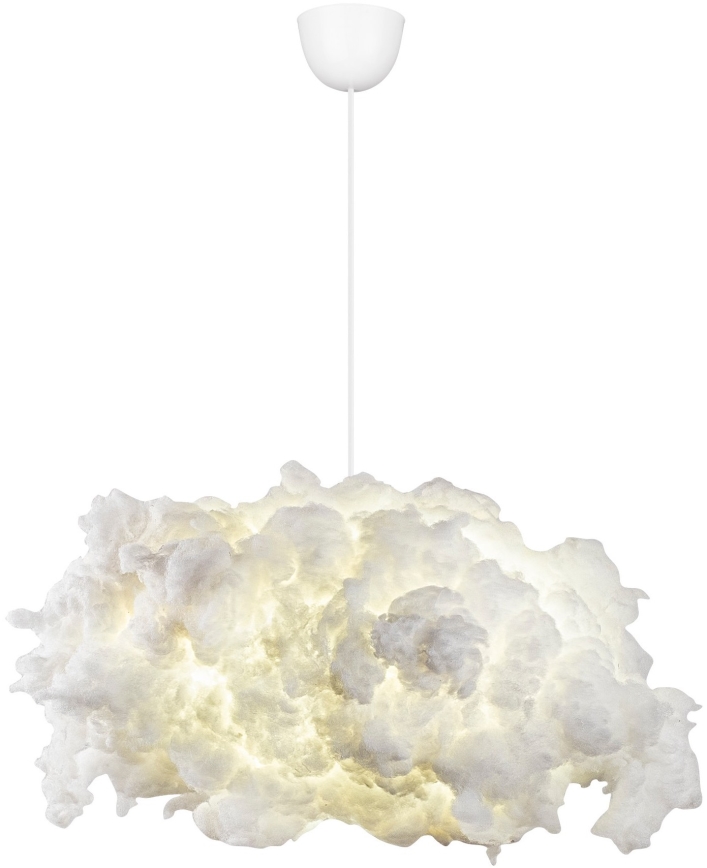Candeeiro suspenso SERENITY 1xE27/40W/230V branco