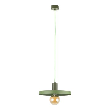 Candeeiro suspenso SILA 1xE27/15W/230V diâmetro 30 cm verde