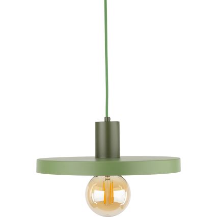 Candeeiro suspenso SILA 1xE27/15W/230V diâmetro 30 cm verde