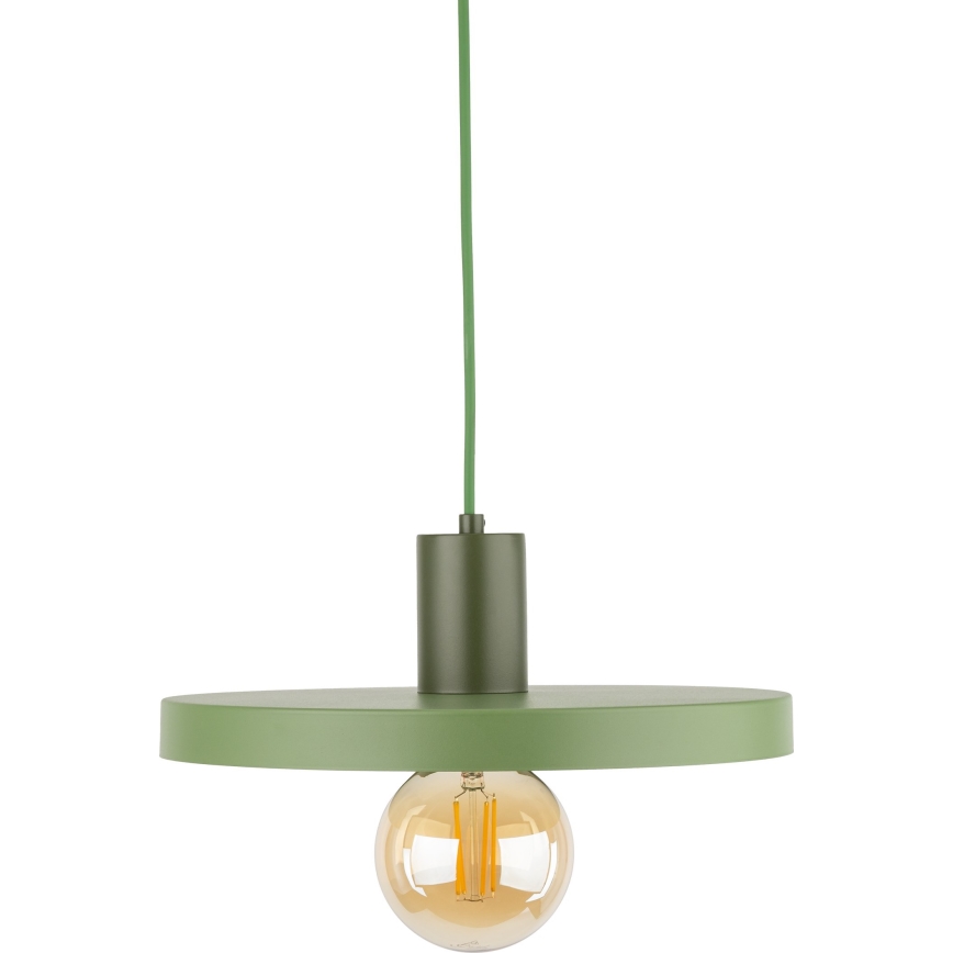 Candeeiro suspenso SILA 1xE27/15W/230V diâmetro 30 cm verde