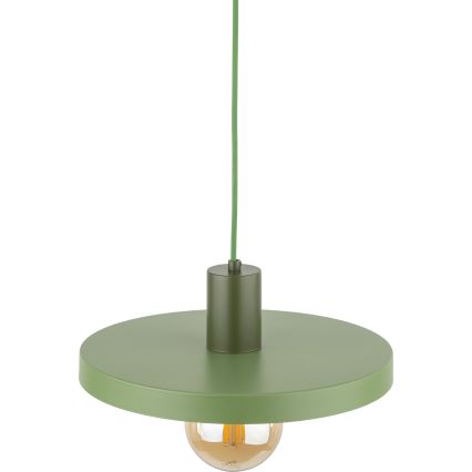 Candeeiro suspenso SILA 1xE27/15W/230V diâmetro 30 cm verde