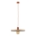 Candeeiro suspenso SILA 1xE27/15W/230V diâmetro 40 cm bege/tijolo