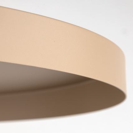 Candeeiro suspenso SILA 1xE27/15W/230V diâmetro 40 cm bege/tijolo