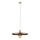 Candeeiro suspenso SILA 1xE27/15W/230V diâmetro 40 cm castanho/bege