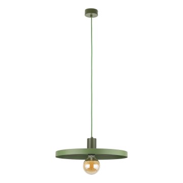 Candeeiro suspenso SILA 1xE27/15W/230V diâmetro 40 cm verde