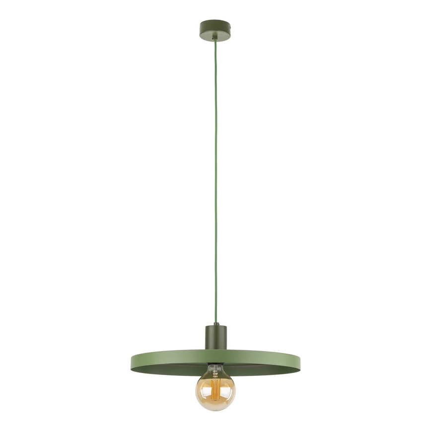 Candeeiro suspenso SILA 1xE27/15W/230V diâmetro 40 cm verde