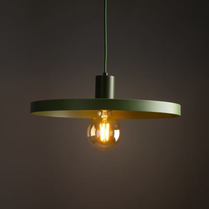 Candeeiro suspenso SILA 1xE27/15W/230V diâmetro 40 cm verde