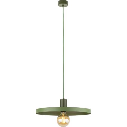 Candeeiro suspenso SILA 1xE27/15W/230V diâmetro 40 cm verde