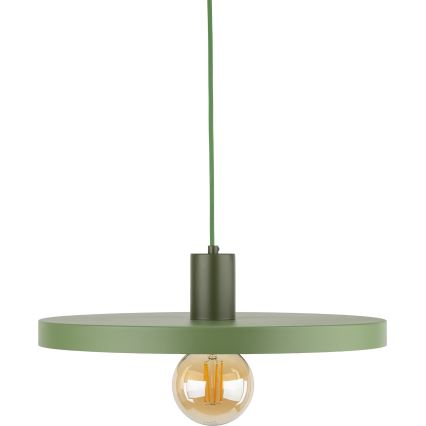 Candeeiro suspenso SILA 1xE27/15W/230V diâmetro 40 cm verde
