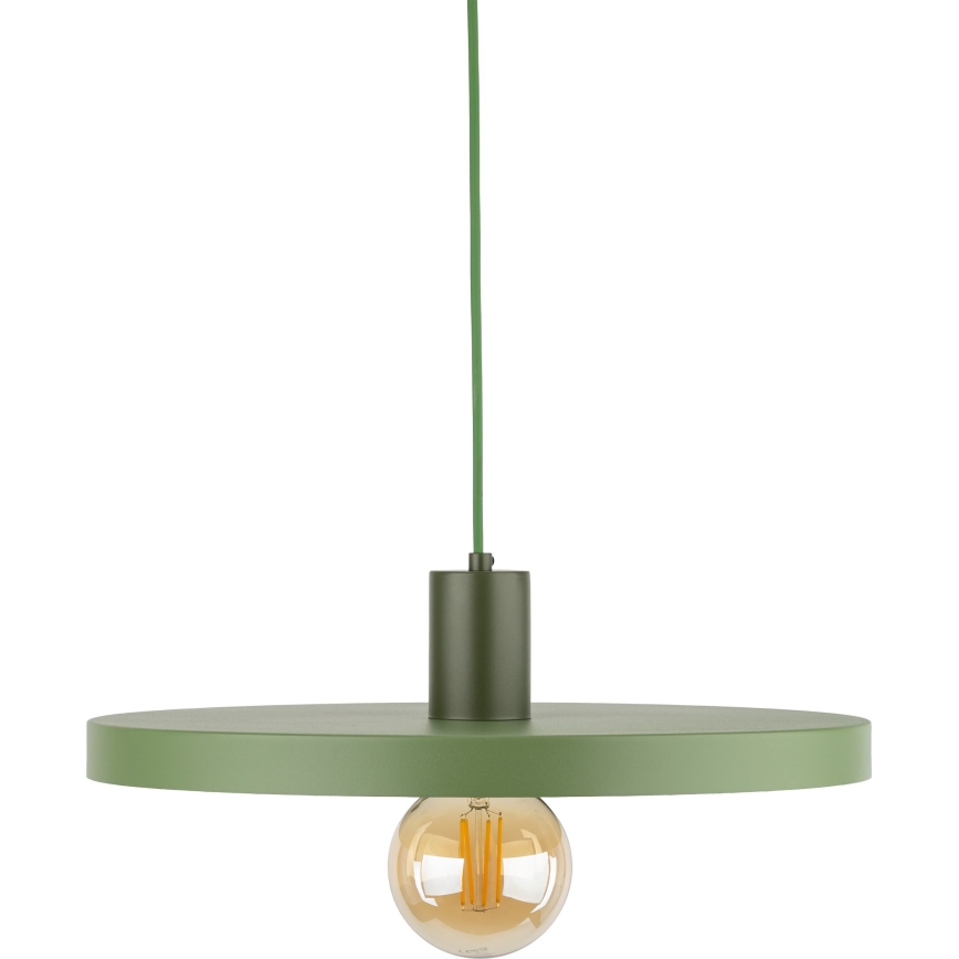 Candeeiro suspenso SILA 1xE27/15W/230V diâmetro 40 cm verde