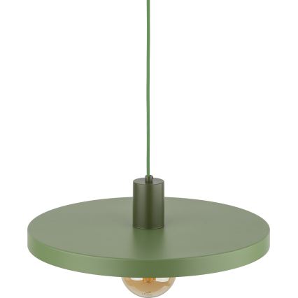 Candeeiro suspenso SILA 1xE27/15W/230V diâmetro 40 cm verde