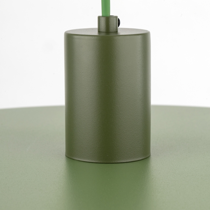 Candeeiro suspenso SILA 1xE27/15W/230V diâmetro 40 cm verde