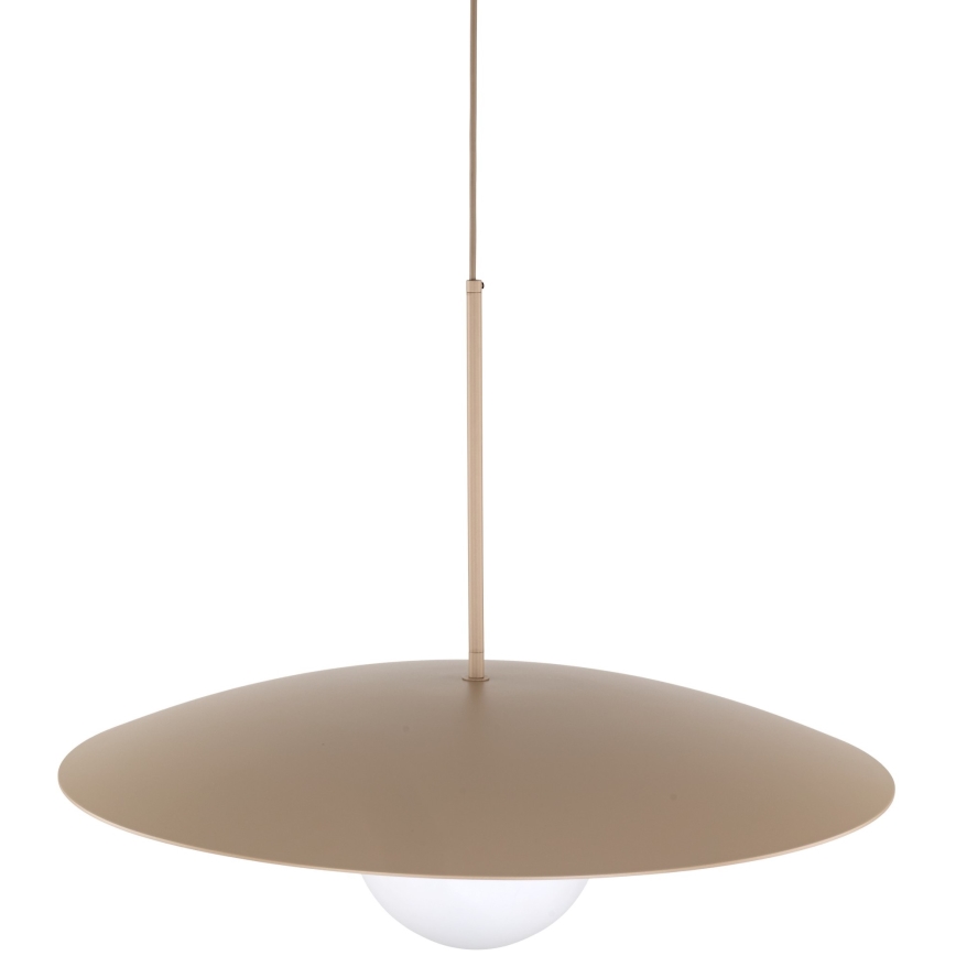 Candeeiro suspenso SLATE 1xE27/15W/230V diâmetro 65 cm bege