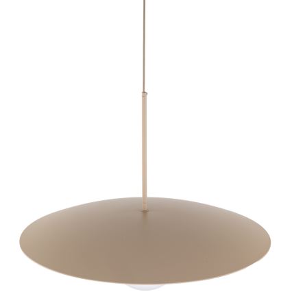 Candeeiro suspenso SLATE 1xE27/15W/230V diâmetro 65 cm bege