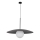 Candeeiro suspenso SLATE 1xE27/15W/230V diâmetro 65 cm preto