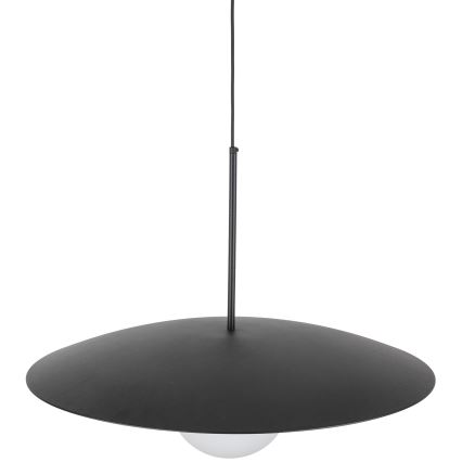 Candeeiro suspenso SLATE 1xE27/15W/230V diâmetro 65 cm preto