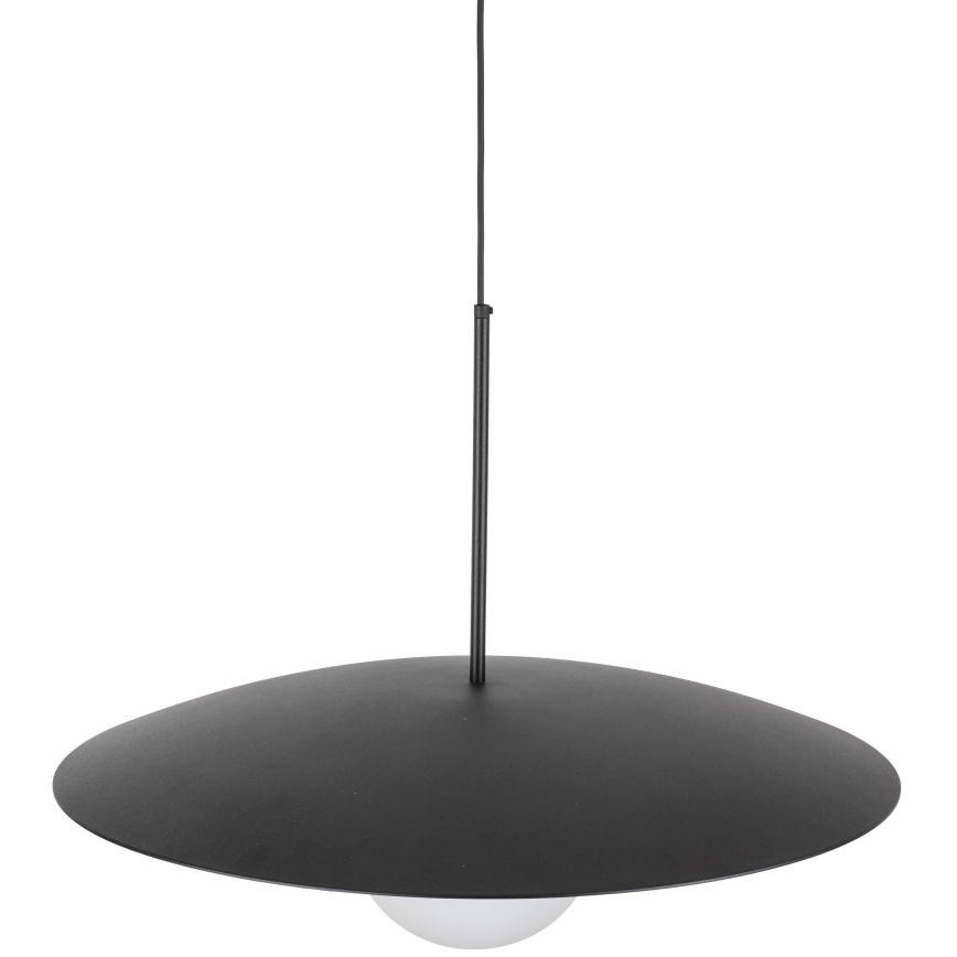 Candeeiro suspenso SLATE 1xE27/15W/230V diâmetro 65 cm preto