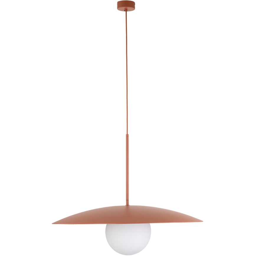 Candeeiro suspenso SLATE 1xE27/15W/230V diâmetro 65 cm tijolo