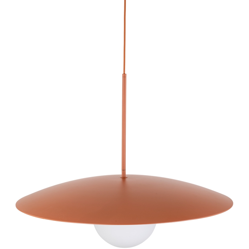Candeeiro suspenso SLATE 1xE27/15W/230V diâmetro 65 cm tijolo