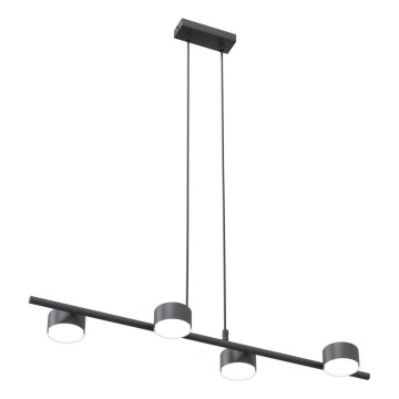 Candeeiro suspenso SORA 4xGX53/12W/230V preto