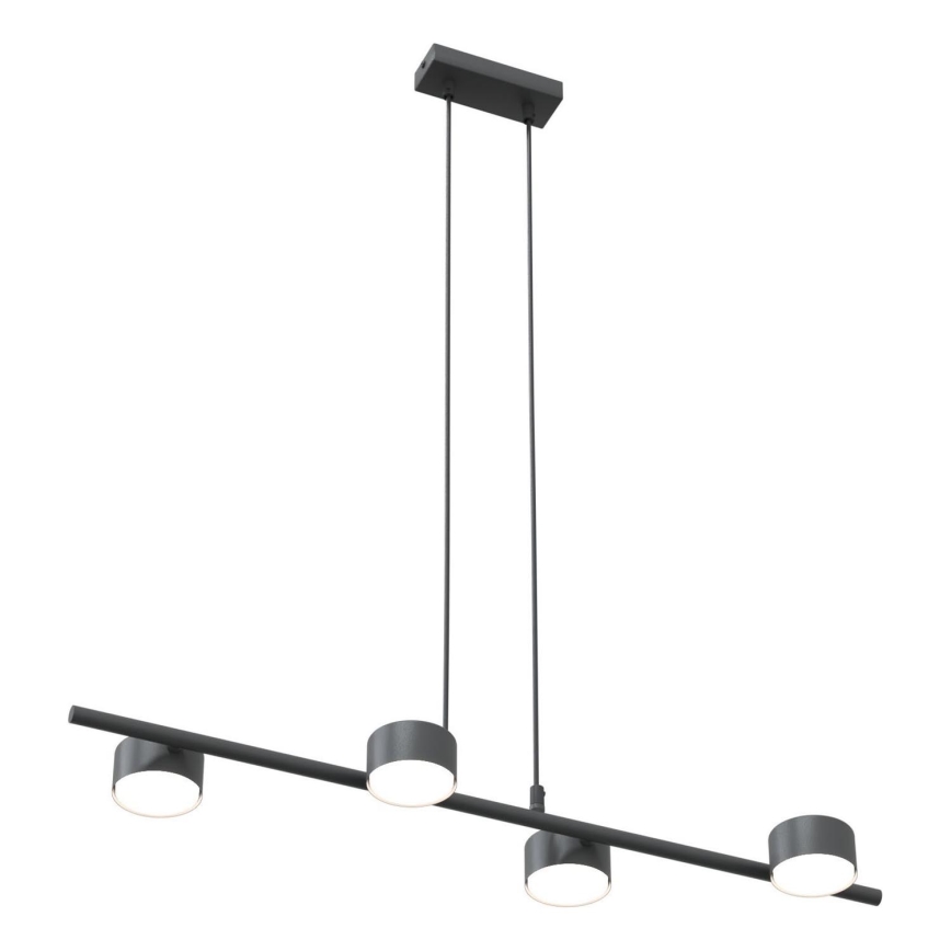 Candeeiro suspenso SORA 4xGX53/12W/230V preto