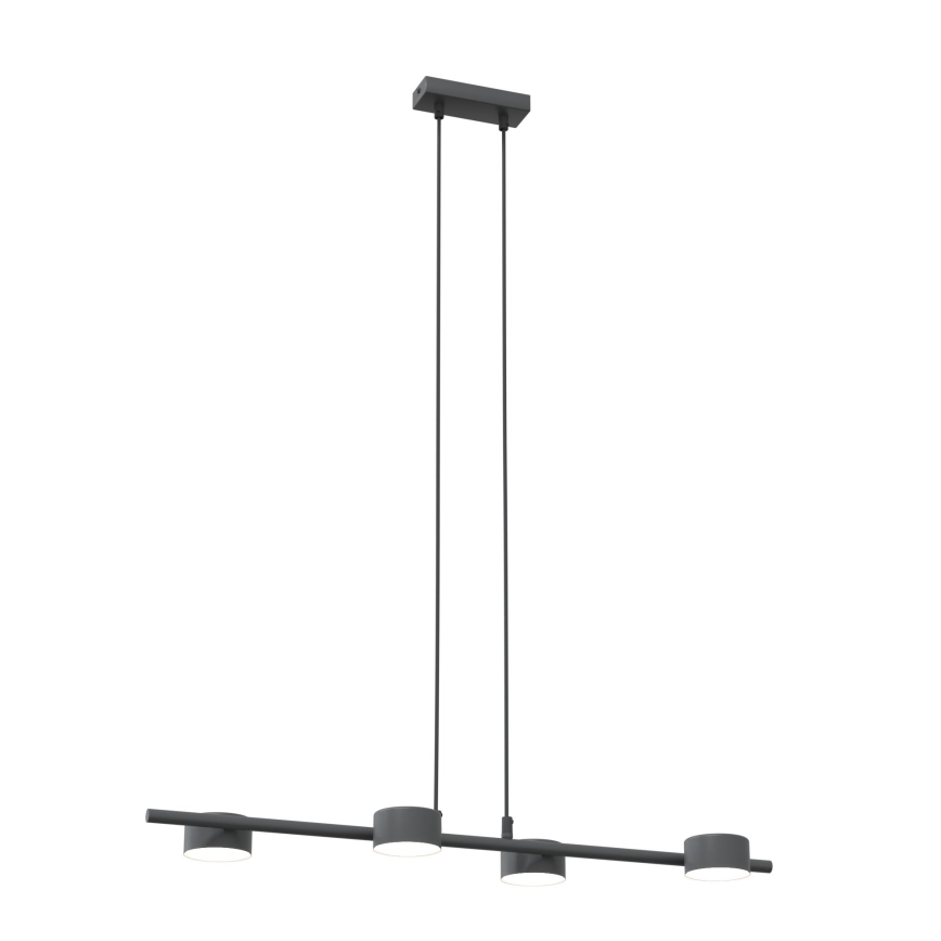 Candeeiro suspenso SORA 4xGX53/12W/230V preto