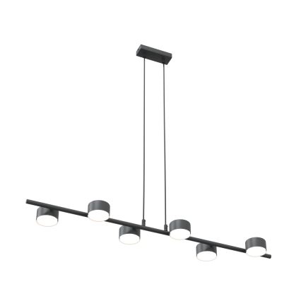 Candeeiro suspenso SORA 6xGX53/12W/230V preto